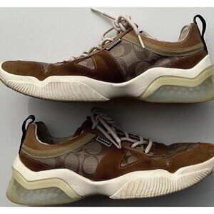 Coach Citysole Runner Brown Logo Men’s Shoes Sneakers Size 9.5 Style G4940